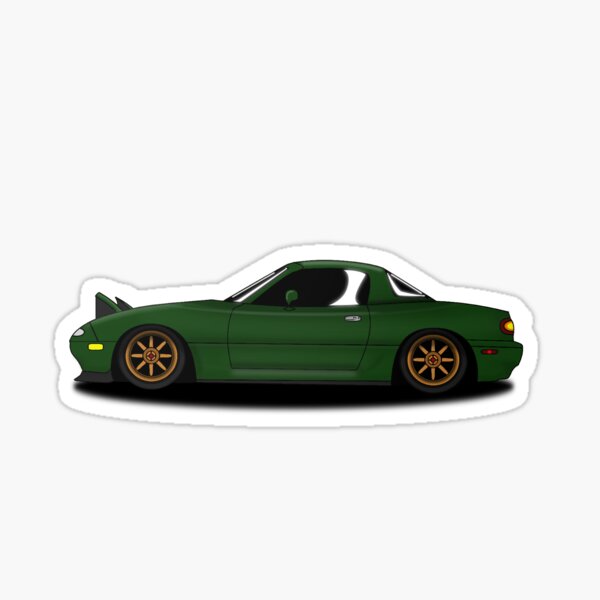 miata vert 2 Sticker