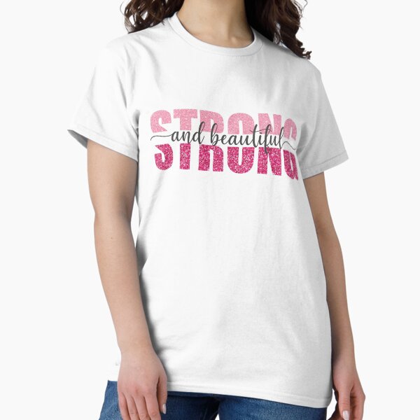 Item preview, Strong & Beautiful Glitter Pink designed and sold by stickersworld31.