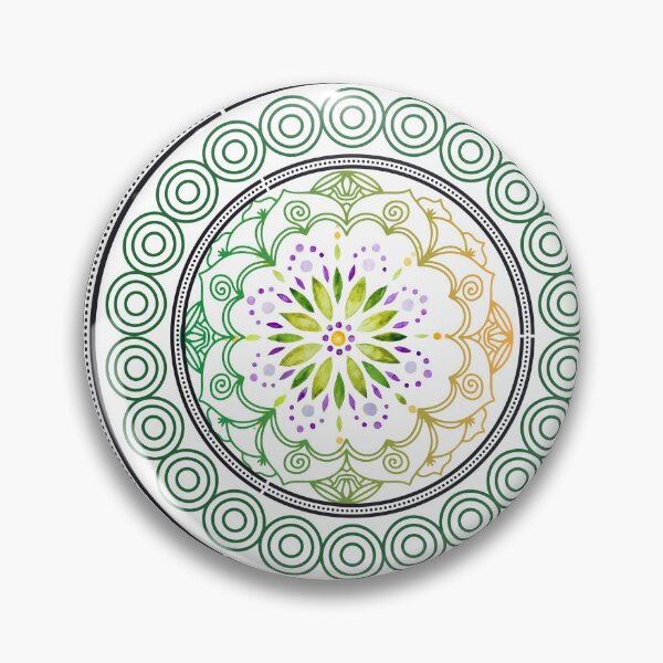 Item preview, Mandala in Shades of Green designed and sold by tomorrowsart.
