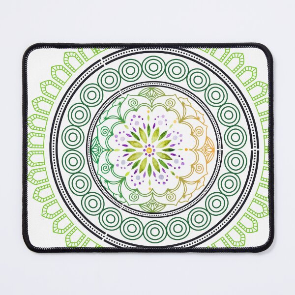Item preview, Mandala in Shades of Green designed and sold by tomorrowsart.