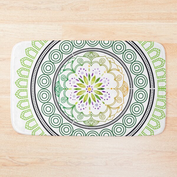 Item preview, Mandala in Shades of Green designed and sold by tomorrowsart.
