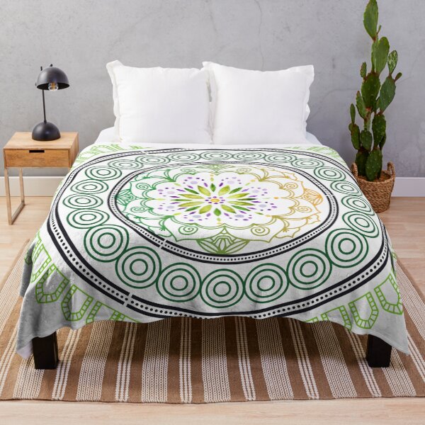 Item preview, Mandala in Shades of Green designed and sold by tomorrowsart.