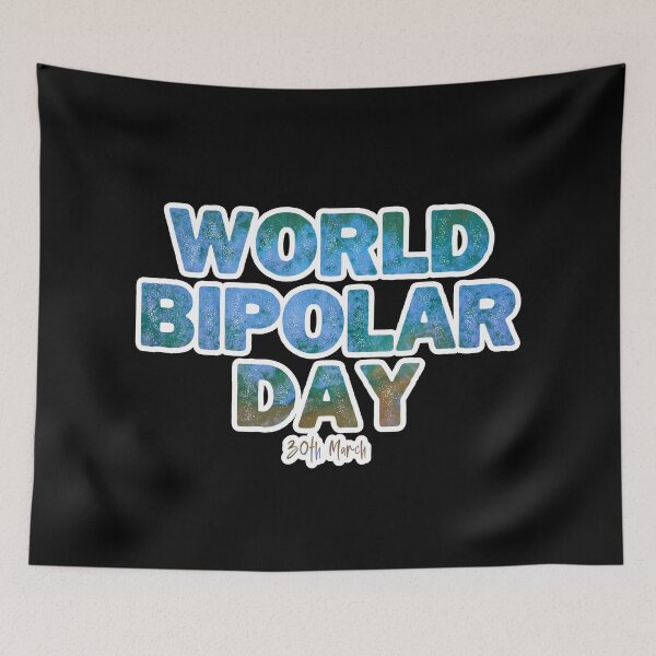 Item preview, World Bipolar Day 30th March 2022. Raising awareness and helping to fight the stigma.  designed and sold by Orianah.