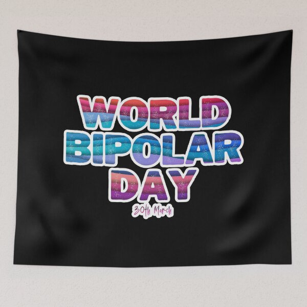 Item preview, World Bipolar Day 30th March 2022. Raising awareness and helping to fight the stigma.  designed and sold by Orianah.