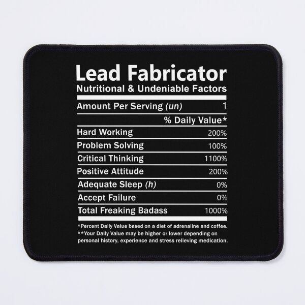 Item preview, Lead Fabricator  T Shirt - Nutritional Daily Factors Job Gift Item Tee designed and sold by anthonyodo.