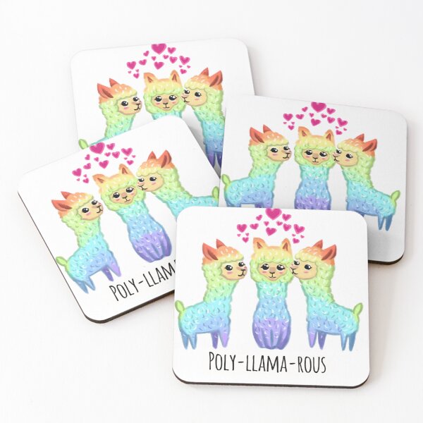 Item preview, New! Poly-llama-rous, polyamorous, llama, rainbow, cute lgbtq Essential  designed and sold by kathrynroseart.
