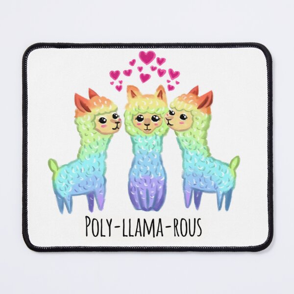 Item preview, New! Poly-llama-rous, polyamorous, llama, rainbow, cute lgbtq Essential  designed and sold by kathrynroseart.