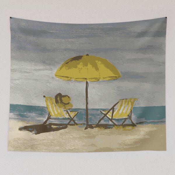 Item preview, Yellow Umbrella Beach Day designed and sold by KArtyste.