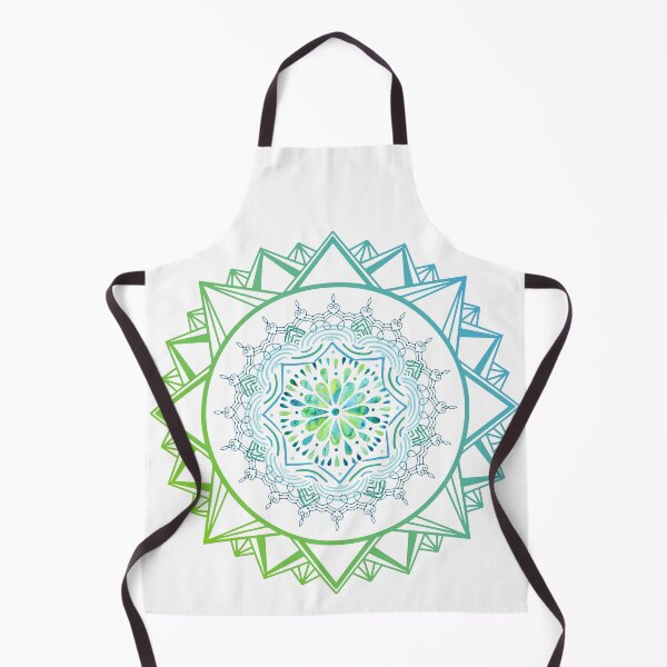 Item preview, Earth and Sky Mandala in Blue and Green designed and sold by tomorrowsart.