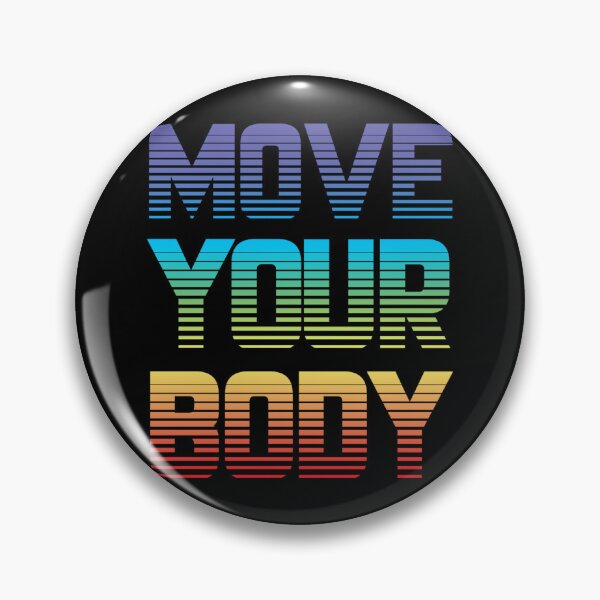 Item preview, Move Your Body Rainbow Gradient Sticker designed and sold by alishaston.
