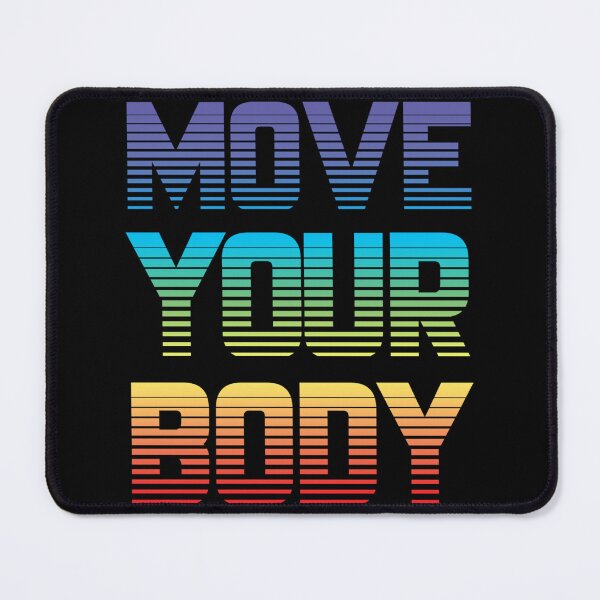 Item preview, Move Your Body Rainbow Gradient Sticker designed and sold by alishaston.