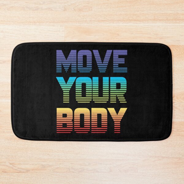 Item preview, Move Your Body Rainbow Gradient Sticker designed and sold by alishaston.