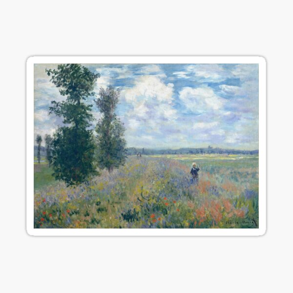 Vista previa del artículo con la obra «Claude Monet - Poppy Field, Argenteuil, 1875», diseñado y vendido por artcenter.