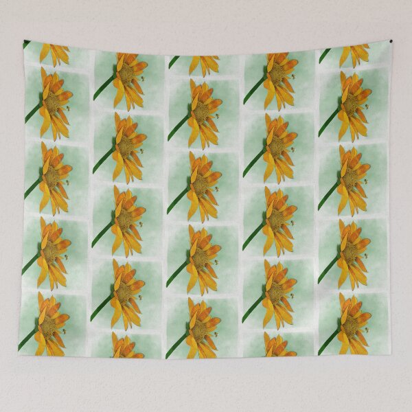 Item preview, Watercolor Sunflower and Bee designed and sold by MarjorieHoweArt.