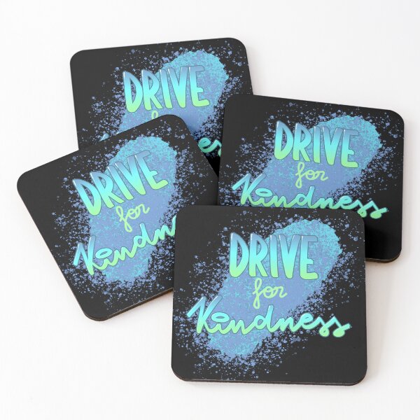 Item preview, Drive for kindness - Hand Lettering blue designed and sold by SD-illustration.