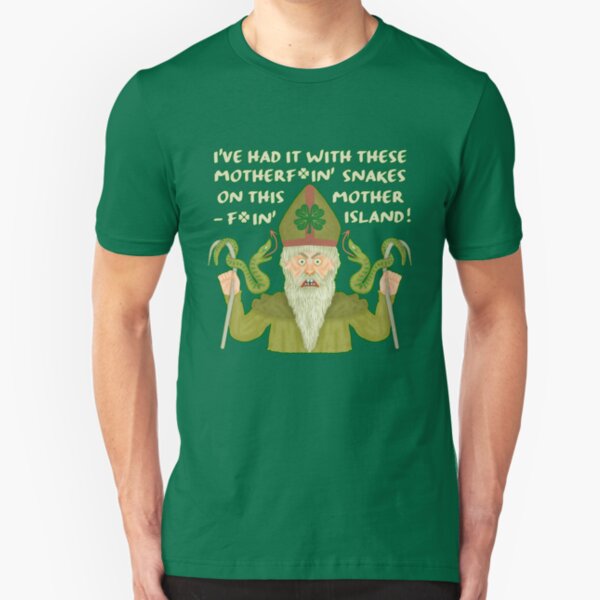 Funny Saint Patrick's Day Snakes Joke Irish Slim Fit T-Shirt