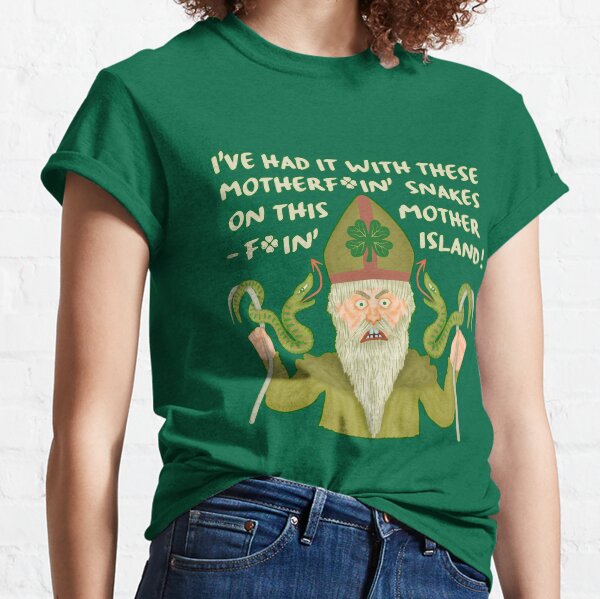 Funny Saint Patrick's Day Snakes Joke Irish Classic T-Shirt