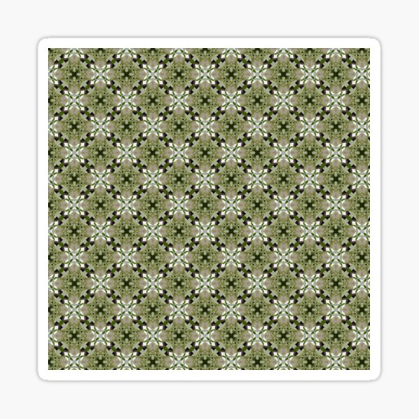 Orchid garden kaleidoscopic pattern Sticker