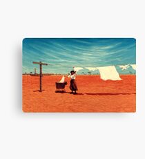 Outback Washday Canvas Print