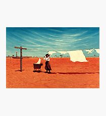 Outback Washday Photographic Print