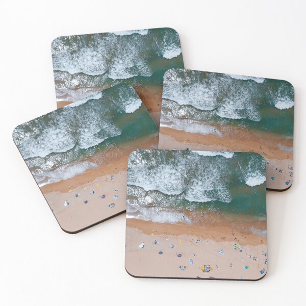 Item preview, Beach from above with umbrellas  designed and sold by jemmurphy23.