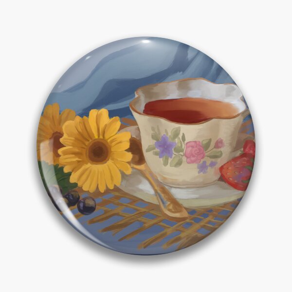 Item preview, Romantic Tea Time Still Life Painting designed and sold by anatovas.