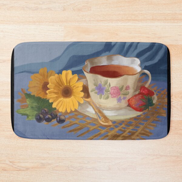 Item preview, Romantic Tea Time Still Life Painting designed and sold by anatovas.