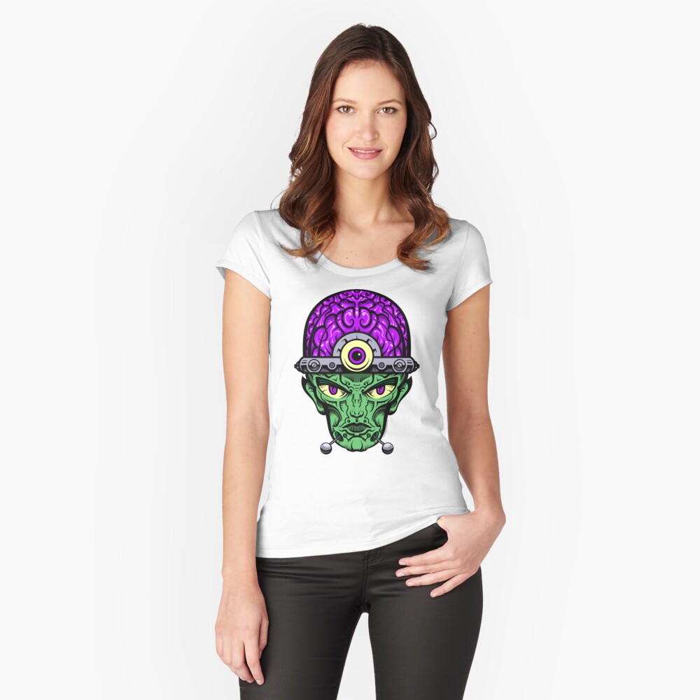 Item preview, Fitted Scoop T-Shirt designed and sold by sadmachine.
