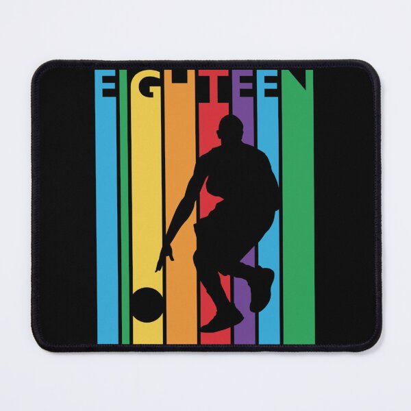 Item preview, 18th Birthday Gift Eighteen Colorful Basketball 18 Year Old Essential T-Shirt designed and sold by gretaboone.