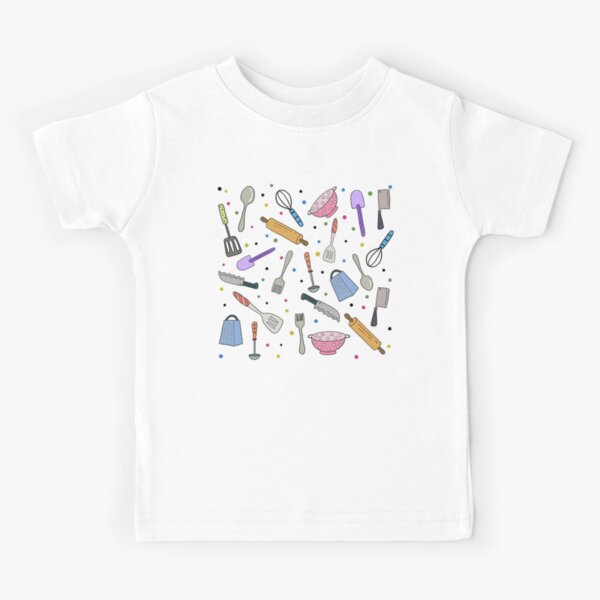 Item preview, Ready To Cook? | Cute Colourful Kitchen Utensils Hand Drawing Pattern designed and sold by HarrysMomStudio.