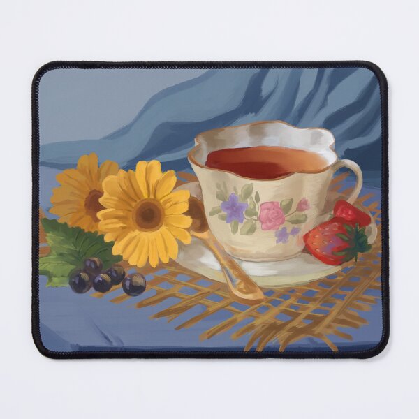Item preview, Romantic Tea Time Still Life Painting designed and sold by anatovas.