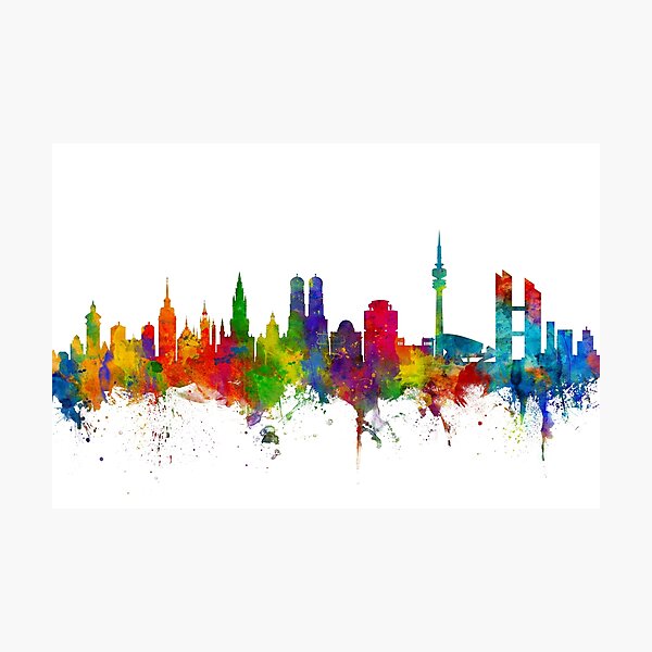 Item preview, Munich Germany Skyline designed and sold by MICHAEL TOMPSETT.