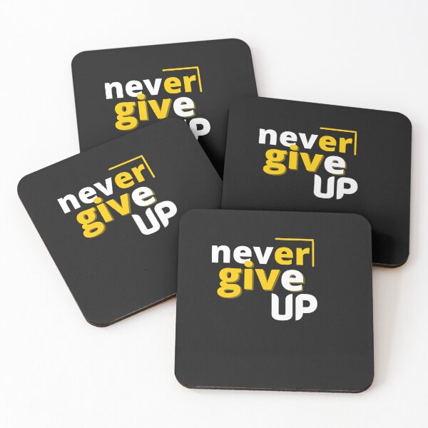 Item preview, never give up-T-SHIRT designed and sold by selly1232.