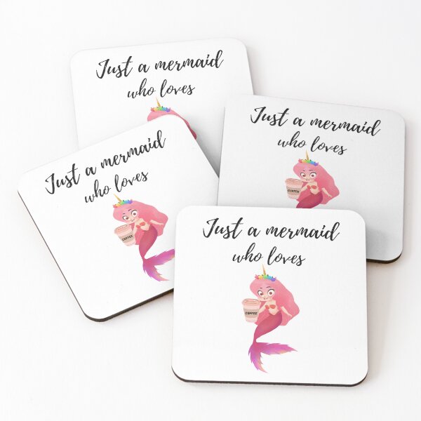Item preview, Mermatude Just a Mermaid who loves Coffee designed and sold by Mermatude.