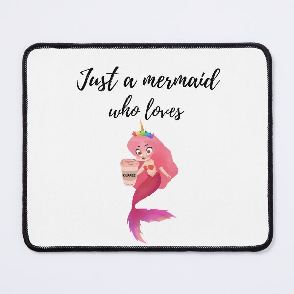 Item preview, Mermatude Just a Mermaid who loves Coffee designed and sold by Mermatude.
