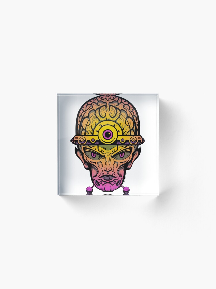 Alternate view of Eye Don't Mind - Alternative Fax remix Acrylic Block