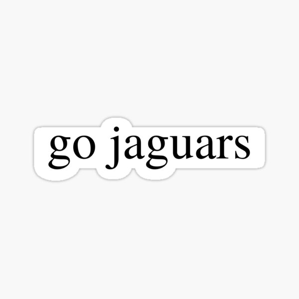 Let's Go Jags Sticker