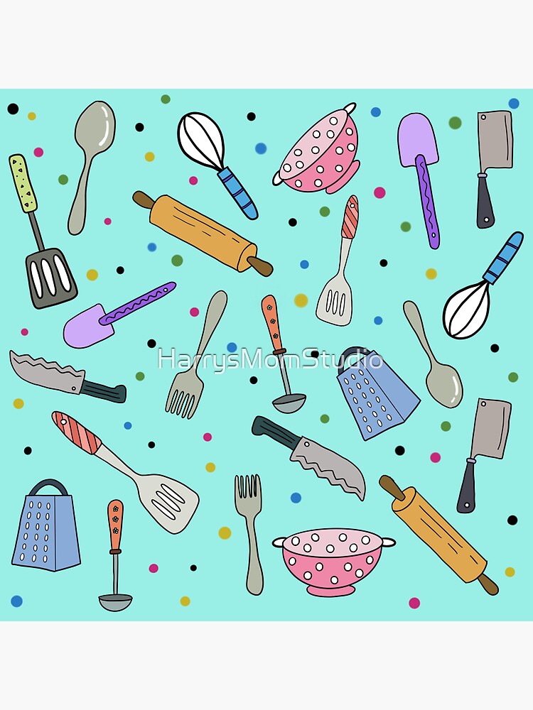 Kitchen utensils still life Drawing by Stephen Boyle - Fine Art America