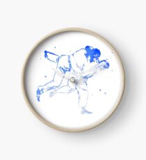 Bemalter Judowurf (Judo / BJJ / Sambo) Uhr