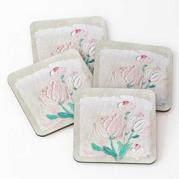 Item preview, Floral Square in Oils No. 4 designed and sold by Praline Creative.