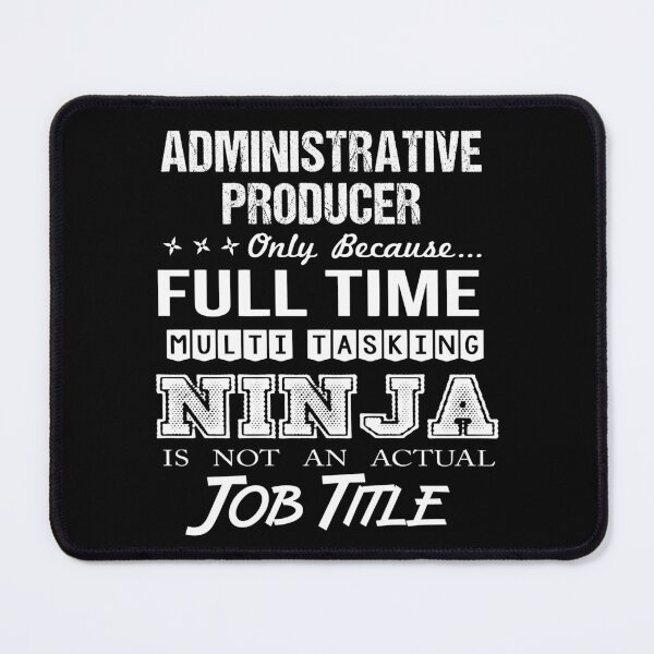 Artikelvorschau, Administratives Produzenten-T-Shirt - Ninja-Job-Geschenkartikel-T-Stück entworfen und verkauft von ritterdick.