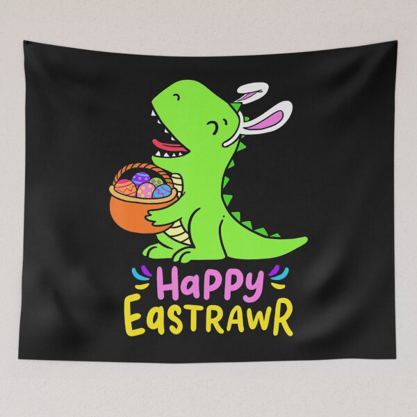 Aperçu de l'œuvre Happy Eastrawr Dinosaur Clothing Easter Day Gifts créée et vendue par Jonny021.