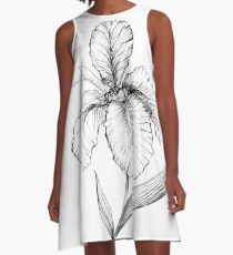 Iris flower. A-Line Dress