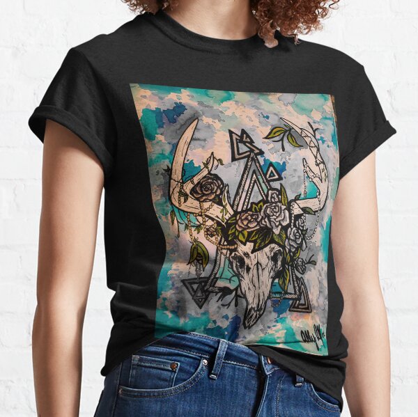 Deer Skull Women's T-Shirts & Tops for Sale