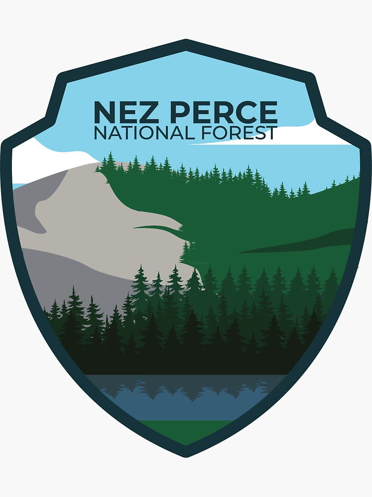 Nez Perce National Forest Sticker for Sale by park-land