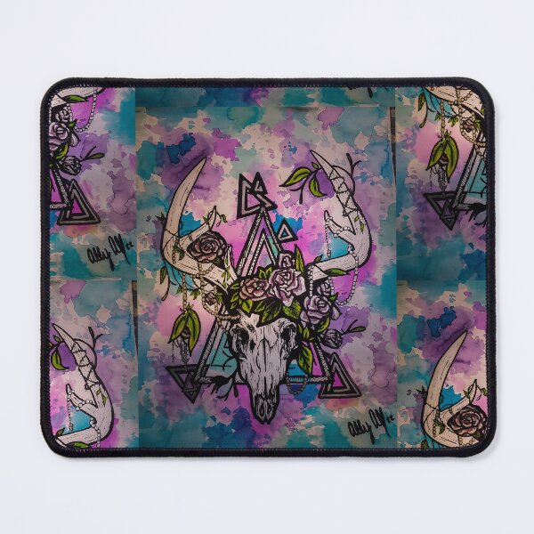Item preview, Pink Deer Skull Decorated in Flowers designed and sold by AllysiaAltck.