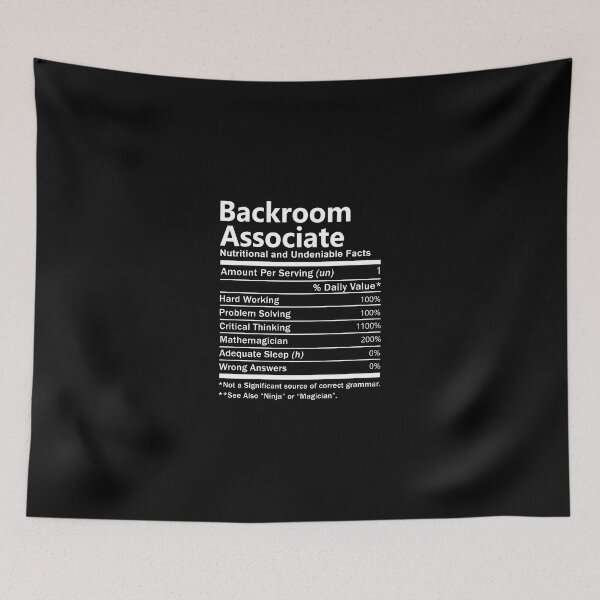 Item preview, Backroom Associate  T Shirt - Nutrition Factors Job Gift Item Tee designed and sold by rolandchel.