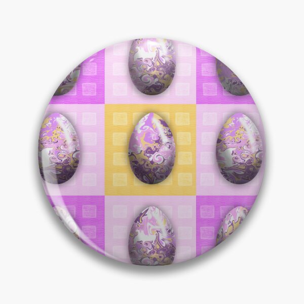 Item preview, Happy easter easter egg motif pink yellow designed and sold by Milamara.