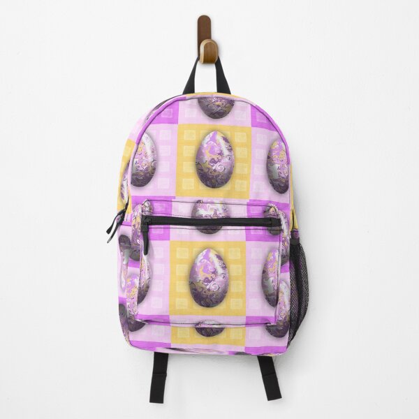 Item preview, Happy easter easter egg motif pink yellow designed and sold by Milamara.