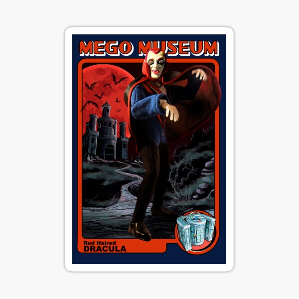 Mego Red Haired Dracula Sticker